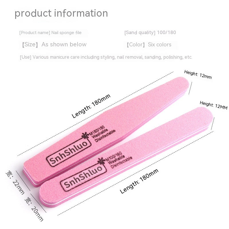 Manicure Implement Double-sided Sanding Bar